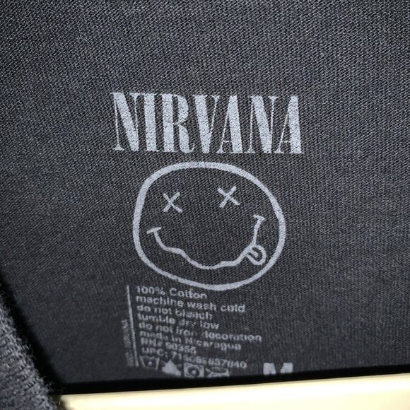 Nirvana Men’s T-Shirt Size M Black - Picture 2 of 5